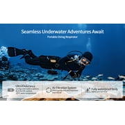 S9-6H Diving Ventilator Diving Tanks Diving System Diving Scuba Tanks,Diving Tanks Portable Rechargeable Scuba Tanks Diving Syatem,Waterproof Air Compressor(6Hour)