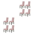thumbnail image 4 of Wweixi 4pack/lot Stylish Chair Covers For Dining - Transform Dining Room With Ease Durable Cover For Dining roses 2Set, 4 of 6