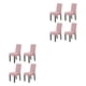 thumbnail image 4 of Paquete de 4 Fundas para sillas Advancent a prueba de polvo para comedor Rosas rosas 2Conjunto, 4 of 6