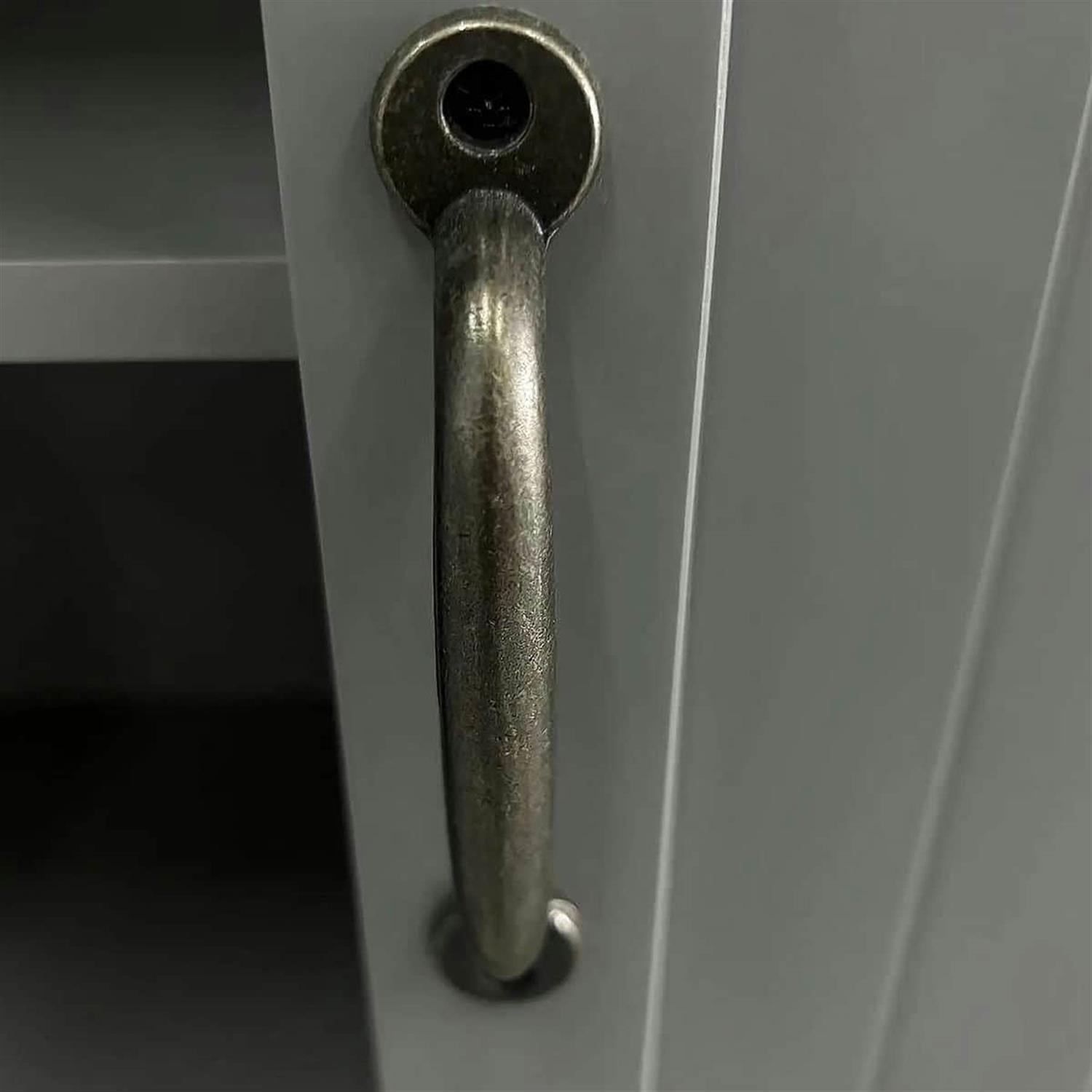 Demi Bonn 48" Modular Storage Cabinet with 2 Sliding Doors, Spacious Shelving for Kitchen Pantry, Easy Assembly, Gray