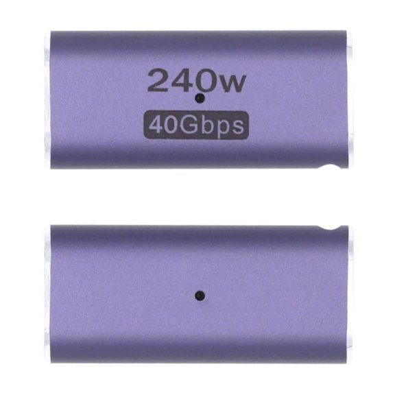 CY USB4 Type C Female to Female 240W Power 40Gbps Data 8K Video Extender Adapter for NS Phone Laptop