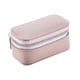thumbnail image 4 of Caja de joyería portátil de terciopelo suave para pendientes, pulseras y anillos. Rosa claro, 4 of 9