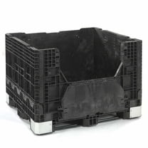 Buckhorn  48 x 45 x 34 in. Folding Bulk Shipping Container, Black - 2500 lbs