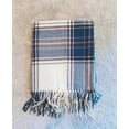 thumbnail image 4 of Fennco Styles Classic Plaid Pattern Fringe Throw Blanket 50" W x 60" L - Navy Blue Rustic Cozy Blanket for Home, Couch, Bedroom, Living Room, Office, and Holiday Décor, 4 of 7