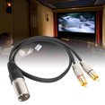 thumbnail image 1 of XLR Male To Phono  Cable, Professional Stable Performance Splitter Audio Cable  for Mixing Console for Connecting Amplifier Line Output Male, 1 of 7