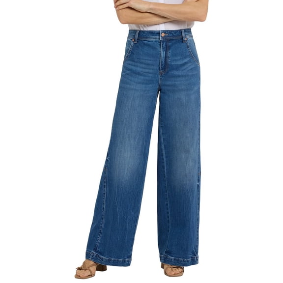 NYDJ womens Gracie Wild River Wide Leg Jean, 4