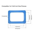 thumbnail image 2 of Magnetic Photo Frames 3.5x5 Display Holders for Refrigerator Pictures Blue 4 Pack, 2 of 5