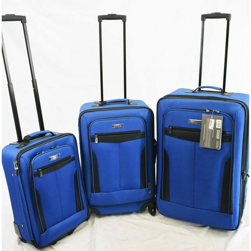 blue travel case luggage