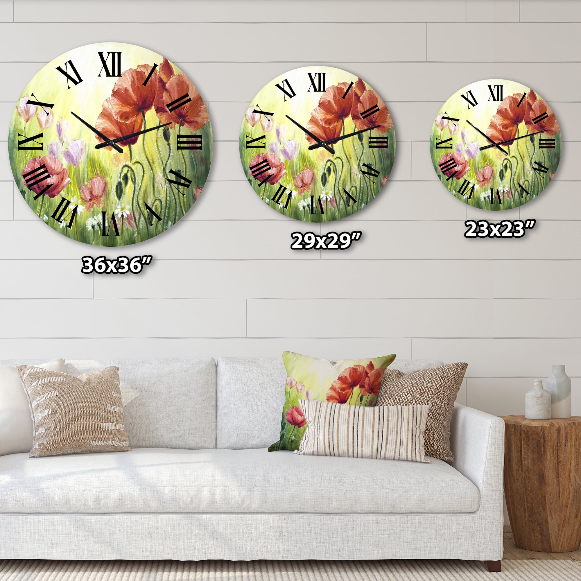 Designart 1 in Quartz Traditional Wall Clock