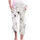 thumbnail image 2 of ICHUANYI Clearance Women's Casual Solid Elastic Waist Loose Long Pants With Pocket Capris(White, XXL) ICHUANYI WER2023081014373, 2 of 5