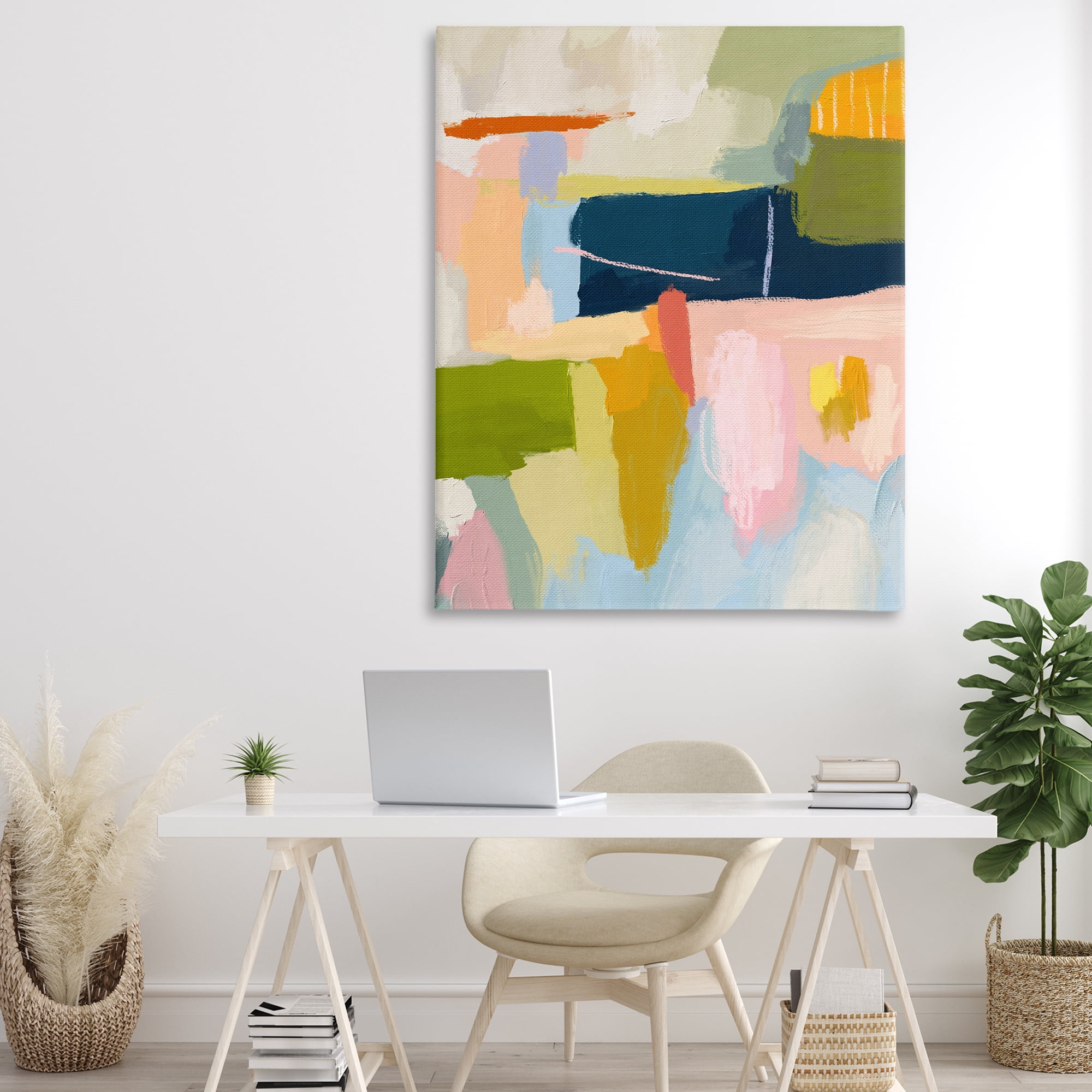 Stupell Industries Pastel Wonder Smattering Canvas Wall Art, design by Lisa Nohren