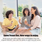 Ninja CREAMi Scoop & Swirl Ice Cream Maker, Soft Serve, CreamiFIT, Gelato, Frozen Custard, 13 Programs, (2) 16 Oz Pint Containers & Lids, NC701 Navy