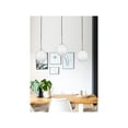 thumbnail image 2 of Living District Baxter 36 Inch Pendant Frosted White Shade in Satin Gold, 2 of 10