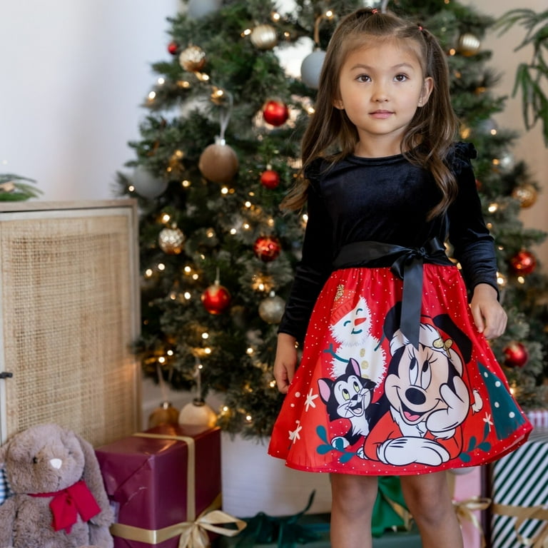 white christmas dresses Disney Minnie Mouse Doll Christmas Holiday Fashion Set New with Case – I  Love Characters