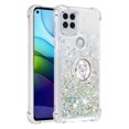 thumbnail image 2 of Funda para Motorola Moto G Stylus 2021 5G con Brillo Líquido Flotante, Purpurina, Parachoques y Anillo Giratorio Soporte, 2 of 5