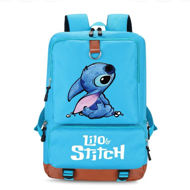 Disney Anime PUEDE o & Stitch Cartoon Cosplay Backpack para adolescentes, impresión 3D, mochila para estudiantes, hombres y mujeres zhangyuxiang unisex