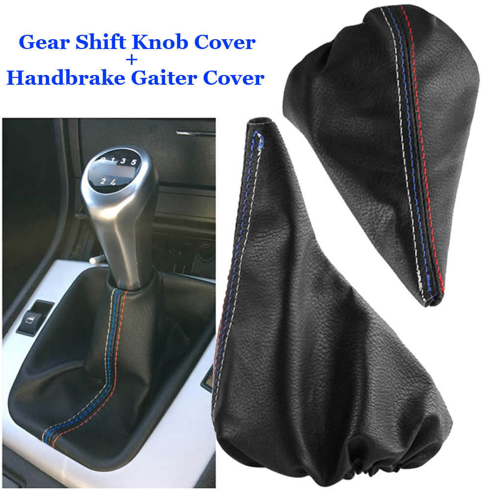 2PcsCar Handbrake Gaiter Shift Boot Leather Boot For BMW 3 Series E36