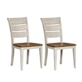 thumbnail image 2 of Farmhouse Reimagined White Ladder Back Side Chair (RTA)-Set of 2, 2 of 9
