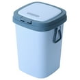 thumbnail image 5 of Slim Trash Can Recycling Bin Wicker Lid Covered Office Sky-blue, 5 of 8