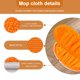 thumbnail image 5 of Fiudx Almohadillas Reutilizables para Fregona, Paños de Microfibra Xl para Barrer En Seco y Húmedo, Compatibles con Fregonas Comunes, Lavables y Reutilizables, para Suelos de Madera, Baldosas y Piedr, 5 of 6