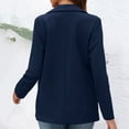 thumbnail image 6 of Zshosam Womens Blazers for Women Casual Open Front Suit Blazer Jackets with Pockets(Dark Blue,L), 6 of 6