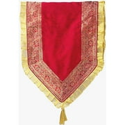 16'' x 72'' Burgundy and Gold Runner