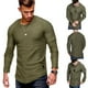 thumbnail image 5 of Camiseta ajustada de manga larga para hombre, camisa informal masculina con cuello redondo transpirable a la moda, 5 of 8