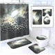 thumbnail image 1 of Set de baño con diseño de Halloween con diseño de murciélago rojo y luna, 4 piezas, 1 of 1