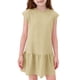 thumbnail image 1 of Niña Vestido de Primavera Estiramiento Suave Cómodo Casual Vestidos Sueltos para 5-14 Años Vestido de Verano de Manga Corta, 1 of 8