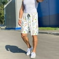 thumbnail image 5 of Kdxio Cute Tennis Rackets Print Mens Shorts, Breathable Lounge Sleepwear Set with Elastic Waistband and Pockets-4X-Large, 5 of 5