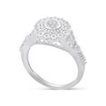 thumbnail image 3 of AFFY AFFY Engagement Ring for Women, 0.10CT Miracle Set Natural Diamond 14K White Gold over Silver-5.5, 3 of 5