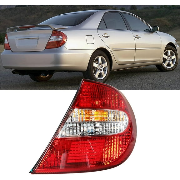 SHZAITOR Rear Brake Tail Light Assembly Replacement for 2002 2003 2004 Toyota Camry Passenger Side Tail Lamp TO2801143 81550AA050