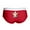 Red/White, variant on - Ghost With A Funny Face - Women's Novelty Briefs, Size S-XL