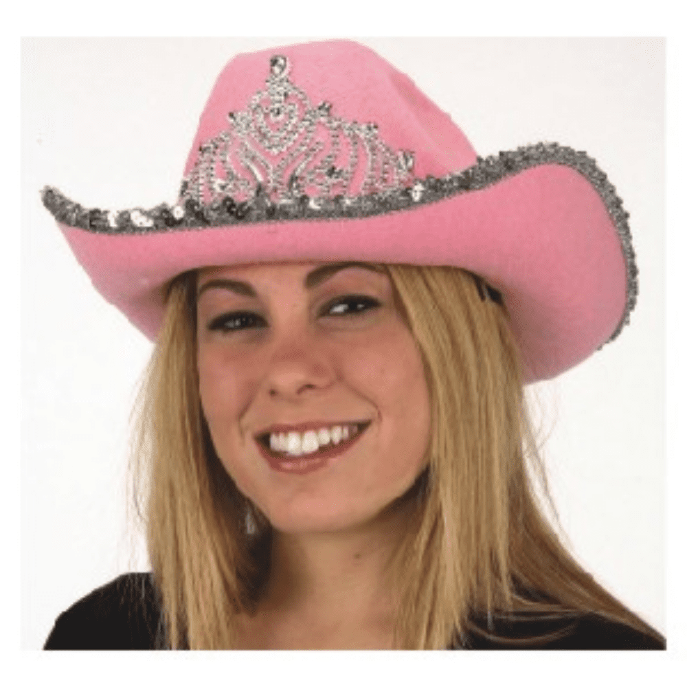 Pink Cowboy Hat With Tiara
