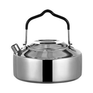 Viking Culinary 3-Ply Stainless Steel Whistling Tea Kettle, 2.6 Quart,  Includes Tempered Glass Lid, Ergonomic Stay-Cool Handle, Works on All  Cooktops