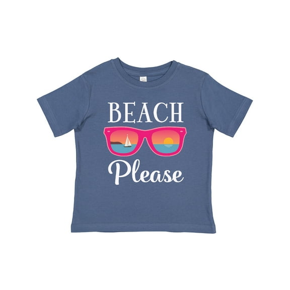 Inktastic Beach Please Sunglasses Girls Toddler T-Shirt
