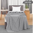 thumbnail image 2 of Utopia Bedding 100% Cotton Thermal Blanket Cool Grey Twin Size Soft, Lightweight, Breathable, Cozy Spring and Summer Blanket for Couch and Sofa, Home Room Decor Gifts for Women and Men (90x72 Inches), 2 of 9