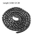 thumbnail image 4 of Unique Bargains 0.43" Flexible Spiral Tube Cable Wire Wrap Computer Manage Cord 21.3Ft Length Black, 4 of 5
