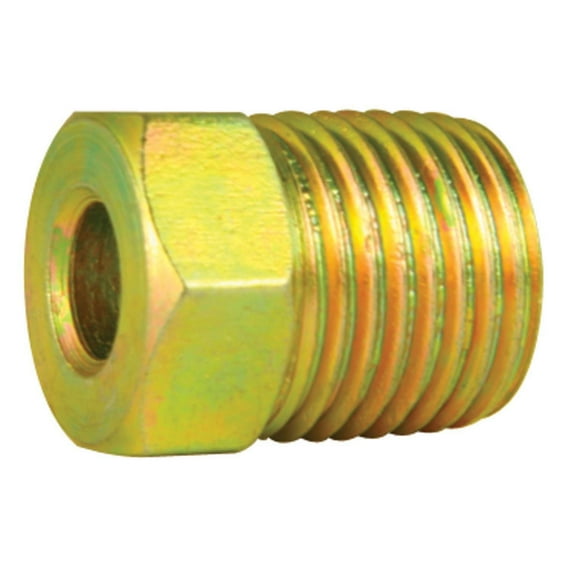 American Grease Stick (AGS) Steel tube nut - 5 per card - 3/16 in. {7/16-24} Inverted Fittings are comprised of Tube Nuts, Unions (Couplers), and Adapters, 5/card, sold by card