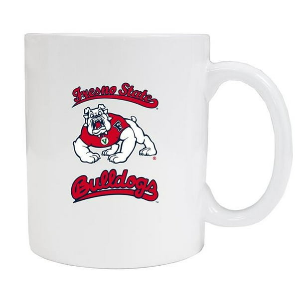 Fresno State Bulldogs White Ceramic Coffee Mug 2-Pack - Walmart.com ...