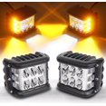 thumbnail image 2 of Par Faros Led Duallys Led Lateral Estrobo Ámbar Jeep Moto, 2 of 8