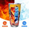 thumbnail image 5 of KLL Psychedelic Band Hotdog Art Print 40oz Stainless Steel Insulated Car Cup with Spillproof Lid - Keep Your Drink Hot or Cold on the Go-Without Straw, 5 of 8