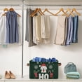 thumbnail image 5 of Yayeee Canvas Storage Basket with Handles for Shelves Fabric Bins Closet Organizer, Christmas Dog, 5 of 8