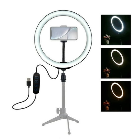 Image of Kitchen Gadgets ZKCCNUK LED Light with Stand Kit USB Dimmable for Selfie Video Live 10 inches Kitchen Utensils Home Decor Clearance