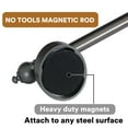 thumbnail image 2 of Turquoize 4-Pack Magnetic Curtain Rods -Adjustable, Secure Fit on Iron & Steel, Perfect for Tiny Cafe Side Windows(16"-28", Pewter), 2 of 6