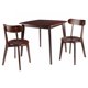 thumbnail image 1 of Mesa de comedor Pauline de 3 piezas con sillas con patas en H, nogal Winsome Wood 94333, 1 of 2