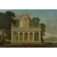 thumbnail image 2 of Francis Swain Ward 14x11 Black Ornate Wood Framed Double Matted Museum Art Print Titled: Mausoleum at Outatori Near Trichinopoly, 2 of 5