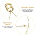 thumbnail image 3 of 2 piezas decoraciones decorativas de collar femenino exquisito puede tirar collares de colgantes de anillo, 3 of 4
