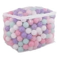 thumbnail image 2 of BalanceFrom 1200-Count Play Pit Balls Toy Set for Kids with Mesh Bags, Pastel Colors, 2 of 8