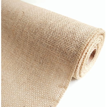 Agfabric Natural Burlap Roll 40x15 Feet - Jute Material For Plant Protection, Weed Barrier & Crafts